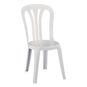 Resol multifunctionele stapelbare stoelen wit (6 stuks)