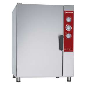 Elektrische oven, opwarmen en behouden van temperatuur 10x GN 1/1 + bevochtiger