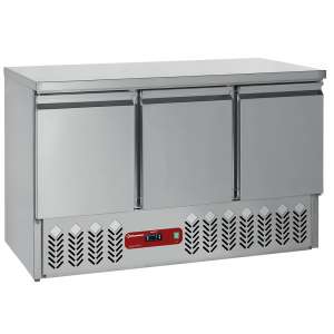 Compacte koeltafel 3 deuren GN 1/1, 380 Lit