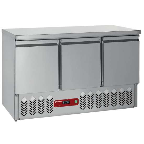 Compacte koeltafel 3 deuren GN 1/1, 380 Lit+LADEKIT+WIELKIT