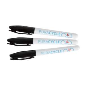 Puracycle gifvrije permanentmarkers zwart (3 stuks)
