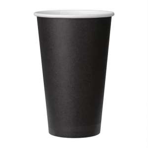 Fiesta Recyclable koffiebeker enkelwandig zwart 455ml (1000 stuks)