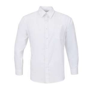 Uniform Works unisex overhemd lange mouw wit XL