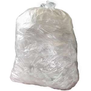 Jantex transparante afvalzakken gerecycled 90 liter 12kg (200 stuks)