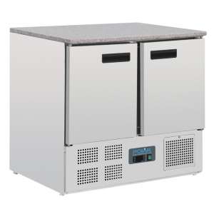 Polar G-serie koelwerkbank met marmeren werkblad 240 liter