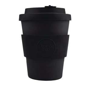 Kerr & Napier Ecoffee Cup herbruikbare bamboe koffiebeker zwart 340ml