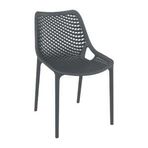 AIR recyclebaar polypropyleen stoelen antraciet (4 stuks)