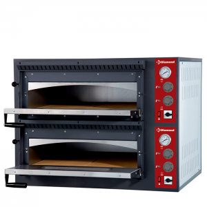Elektrische oven 2x 6 pizza's, 2 kamers