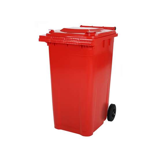 SARO 2 wiel grote afvalcontainer - MGB 80 RO - rood